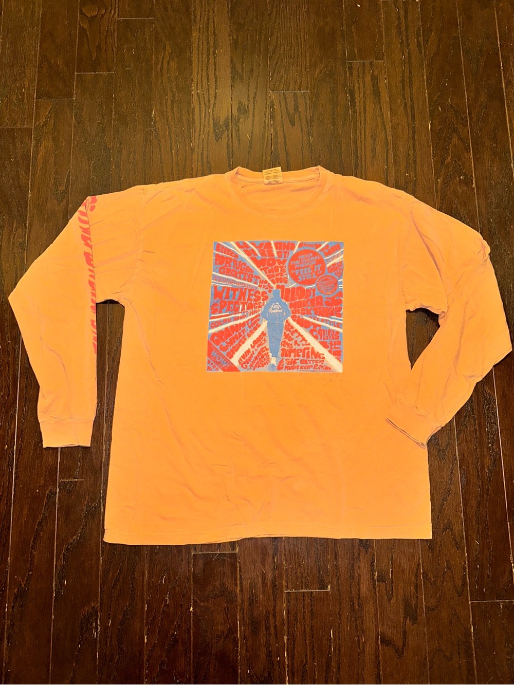 Vintage Portugal The Man Tee-Shirt Orange One Night Only Tour 2018 LS size XL